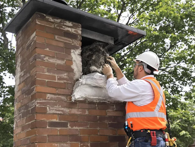 Humane removal of debris and animals by Milford Chimney Sweep in Milford, CT