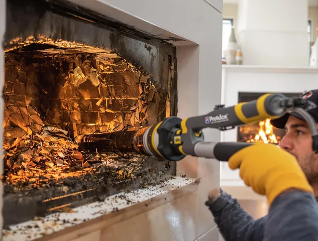 Professional chimney cleaning by Milford Chimney Sweep in Milford, CT