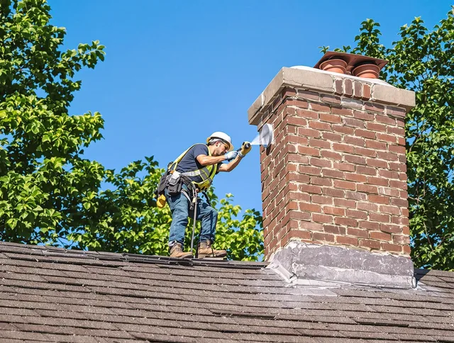 Milford Chimney Sweep performing an inspection with advanced tools in Milford, CT