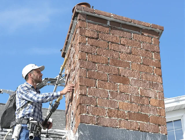 Brickwork for a chimney rebuild by Milford Chimney Sweep in Milford, CT
