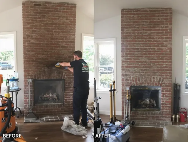 Finished chimney sweeping service by Milford Chimney Sweep in Milford, CT
