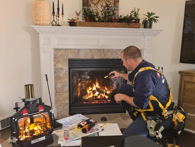 Safety-focused fireplace inspection by Milford Chimney Sweep in Milford, CT